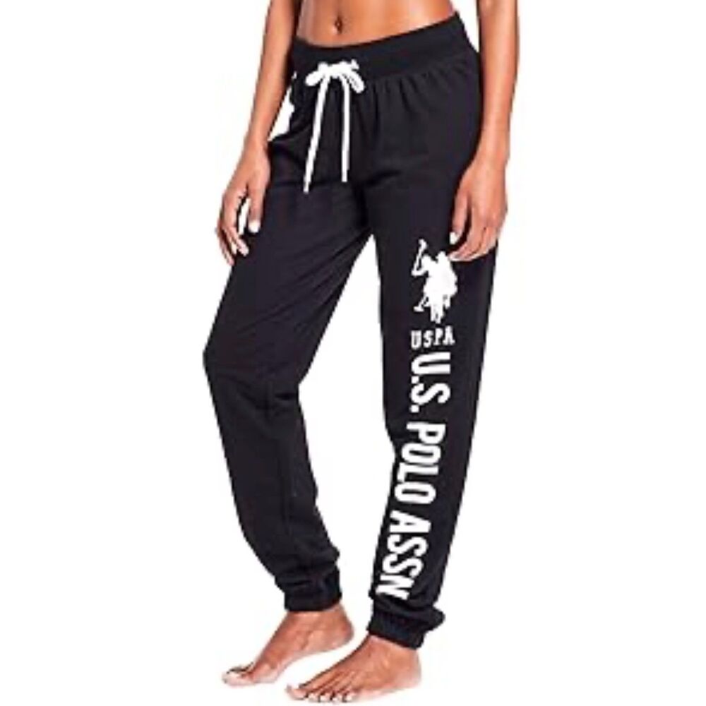 U.S. Polo Assn. Black Jogger Sweatpants Women’s Size L